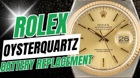 rolex oyster quartz battery replacement